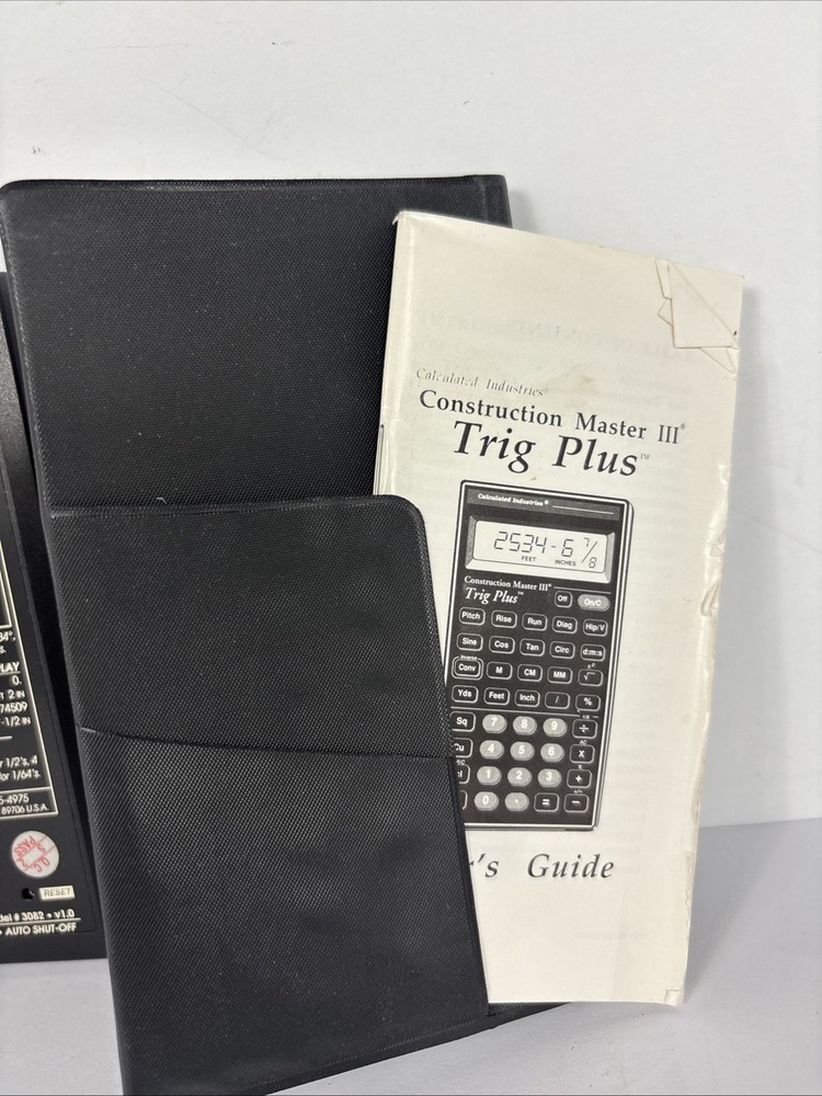 Calculated Industries Construction Master III Trig Plus Scientific Calculator