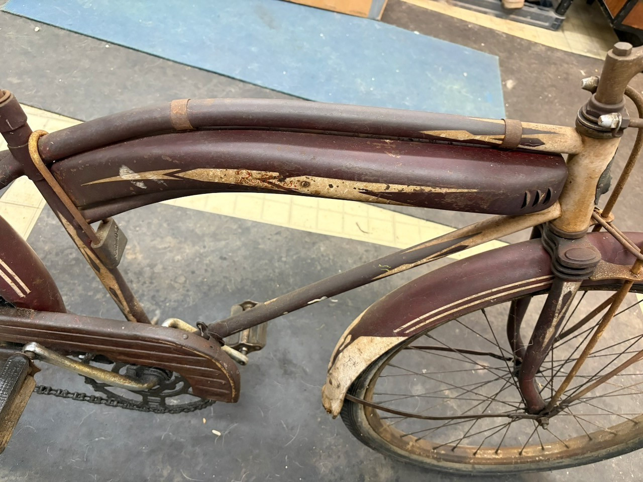 Rollfast RARE! Prewar Mens Bicycle Hanging Tank & Mouse Taillight Zep?