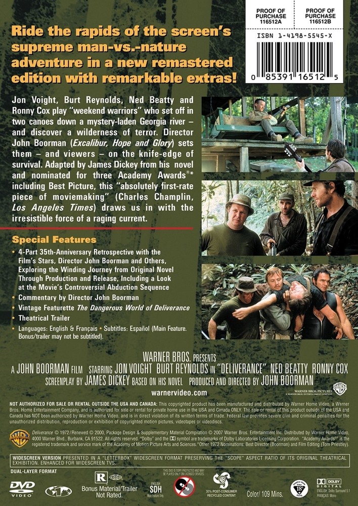 Deliverance DVD Jon Voight NEW