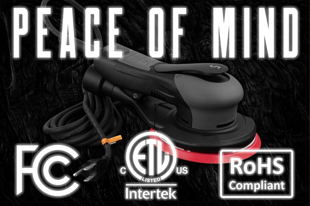 AirVANTAGE 6" Gen2 PLUS Electric ROS Kit - 3/16" Orbit: Hook & Loop