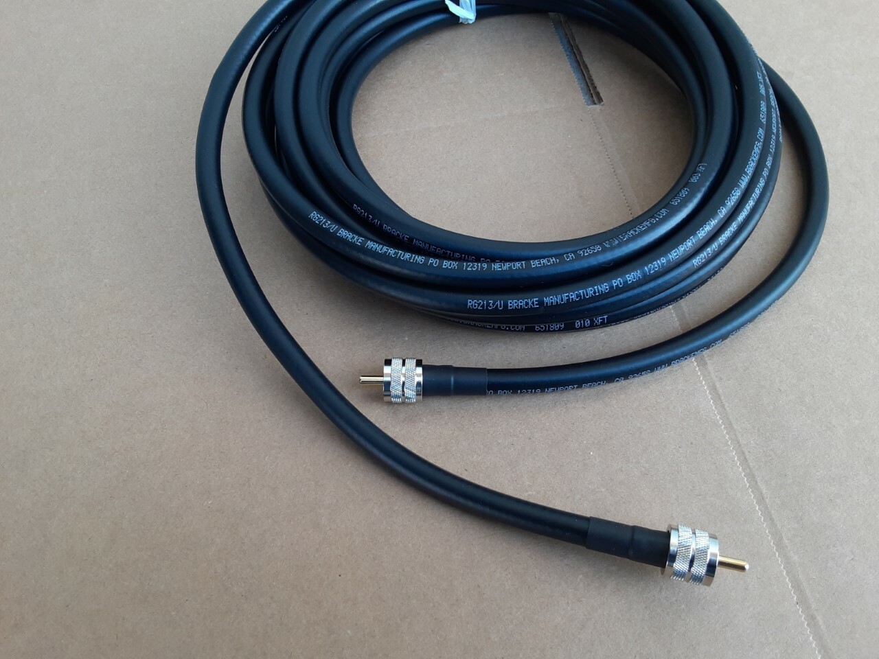 USMADE RG-213/U PL259 Male to PL259 Male Real Copper Coax Cable CB Ham Radio lot