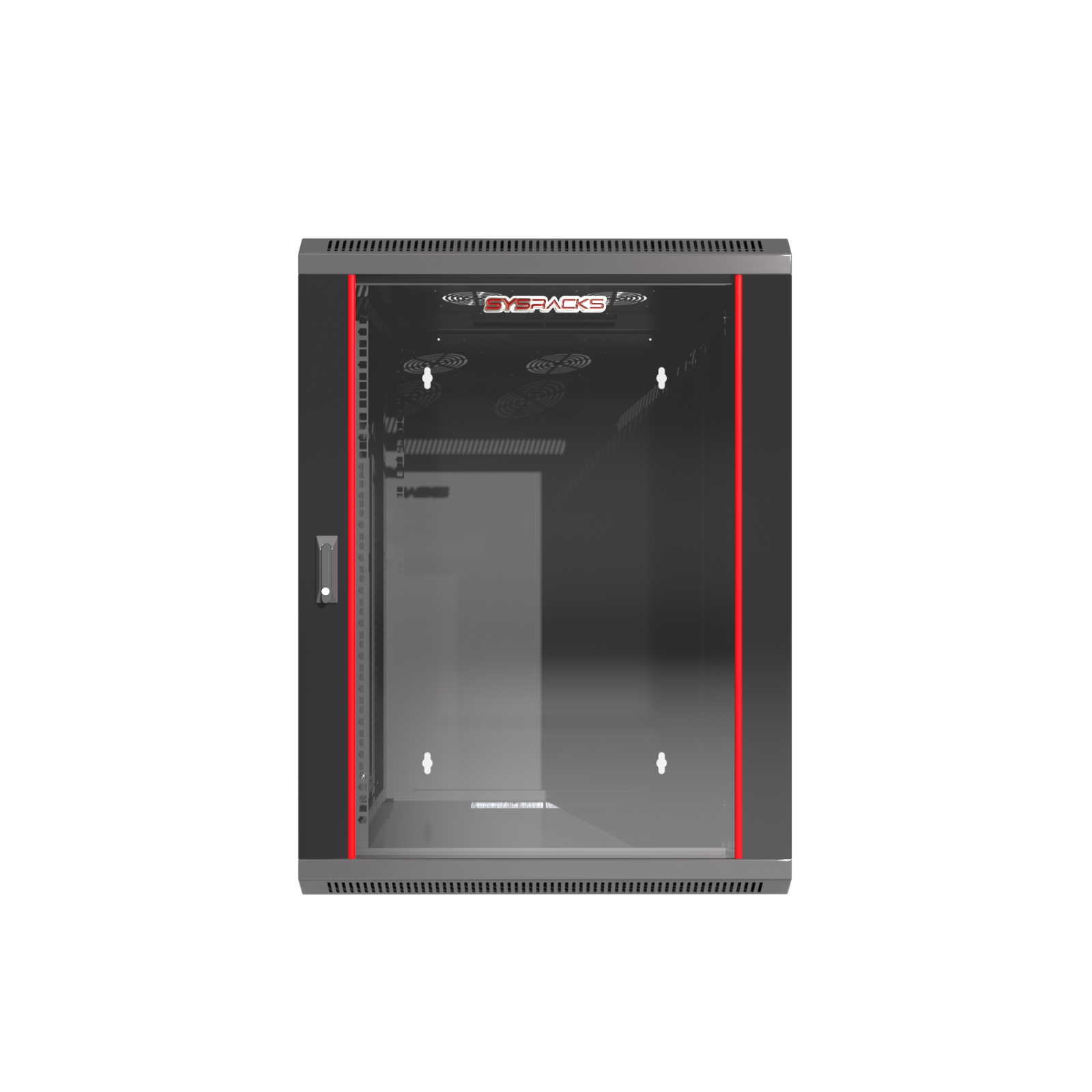 Sysracks - 12U Network Rack Wall Mount - Locking Server Cabinet – 18-Inch Depth-