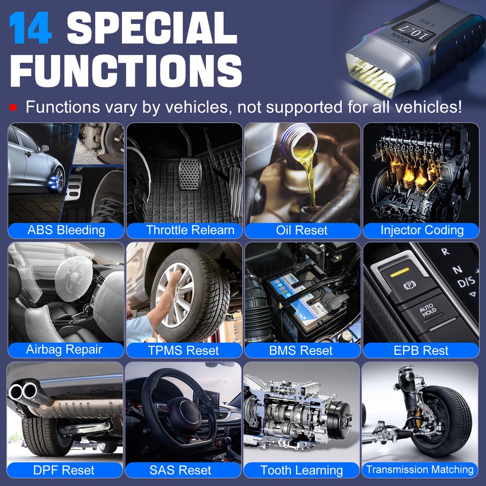 XTOOL A30D Full BiDirectional Scan Tool Car OBD2 Scanner Auto Diagnostic Reader