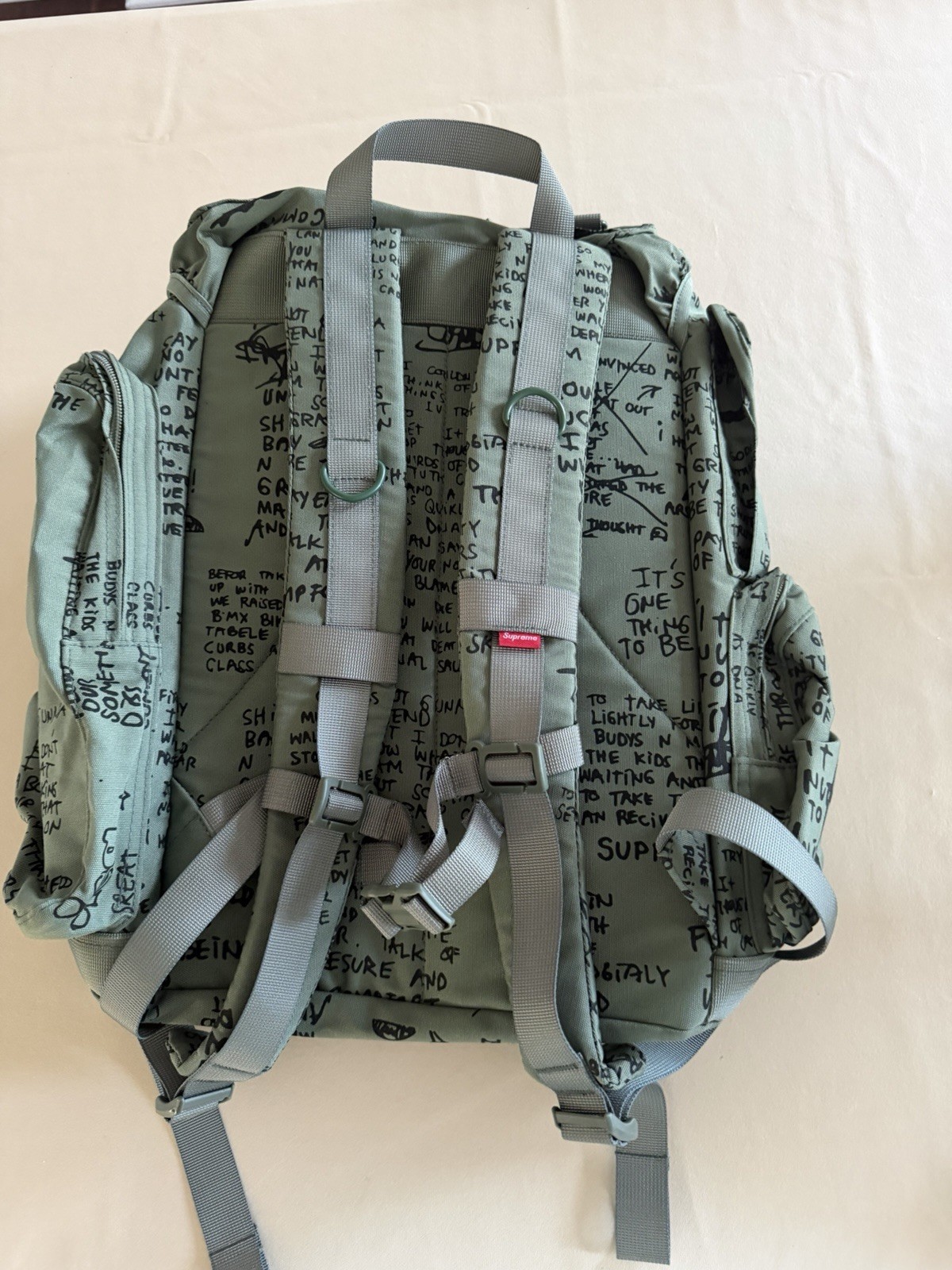 Supreme SS23 Military Field Box Backpack Olive Gonz Green