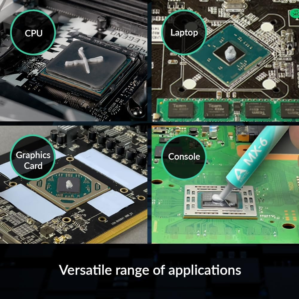 Pasta Termica MX-6 4g Rendimiento Maximo CPU GPU Laptops Larga Duracion