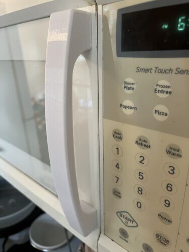 MMV1153AAW White Replacement Handle for Maytag Microwave