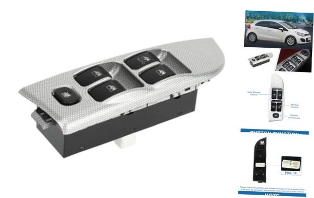 Power Window Switch Front Left Driver Side Window Control Switch for Kia Rio