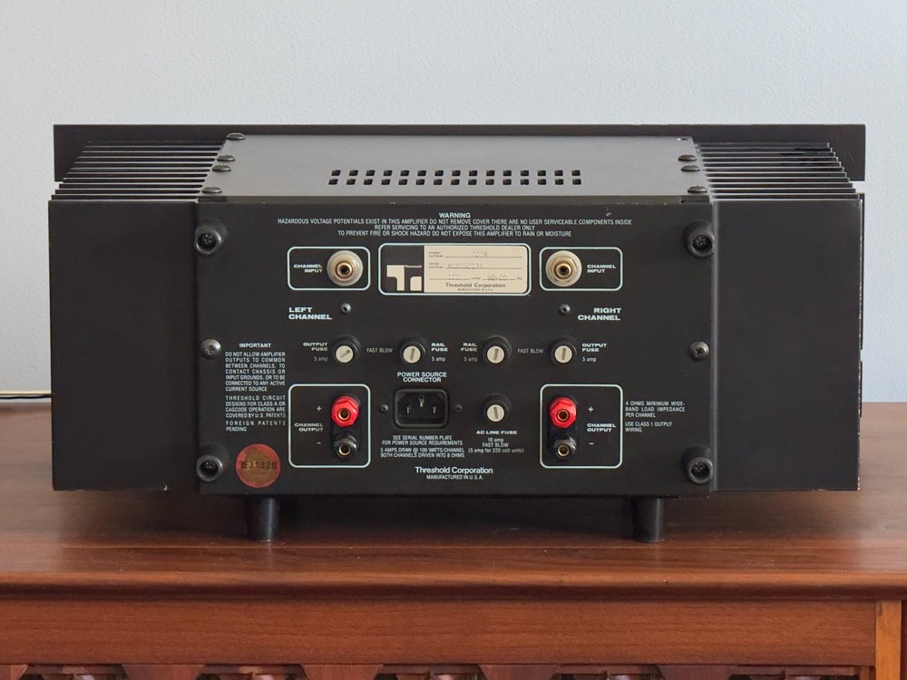 Threshold Model 400A Cascode/Class A Stereo Power Amplifier - COMPLETELY REBUILT