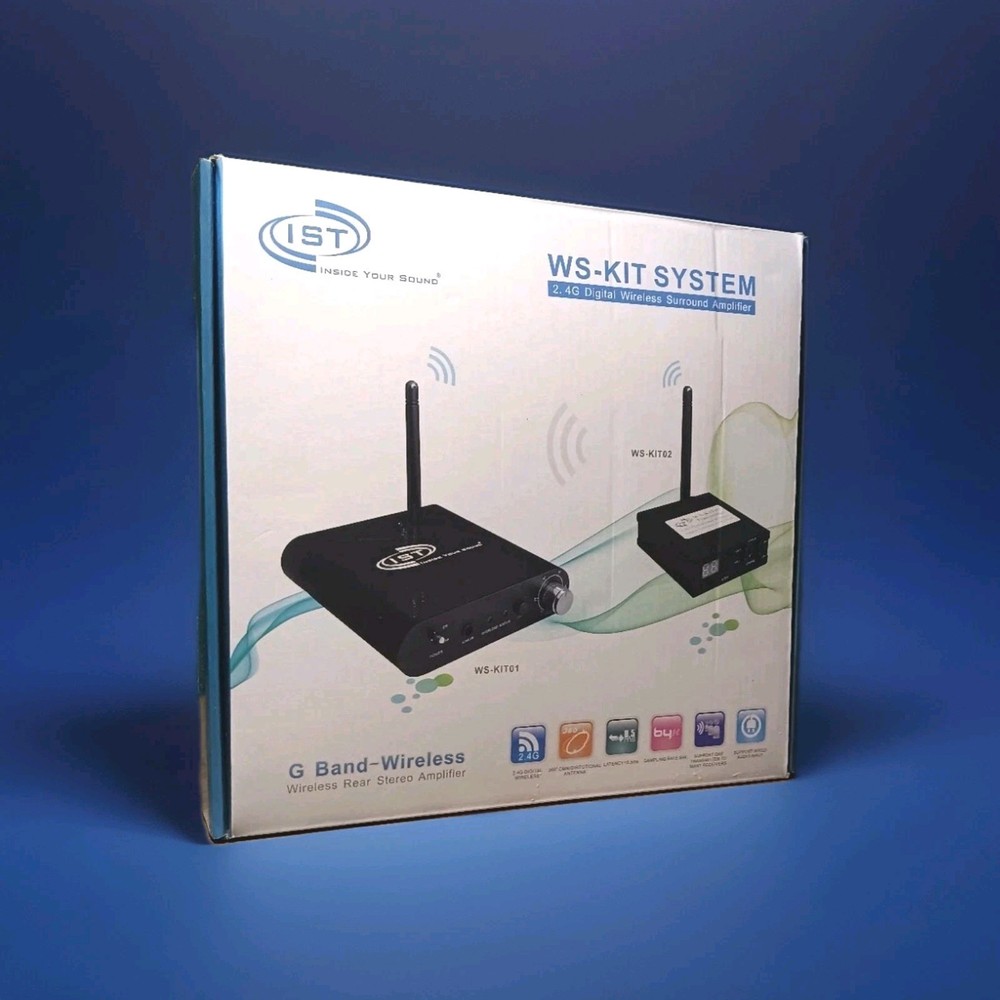 Intrasonic WS-KIT Wireless Sound Transmitter & Receiver–Amplifier