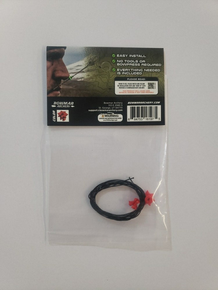 Bowmar Archery Nose Button 2 Piece Red