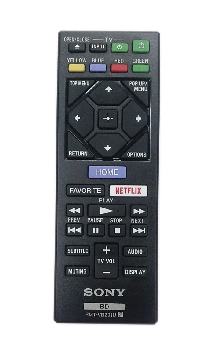 OEM Sony RMT-VB201U Blu-ray Remote for BDP-S3700 S1700 S6700
