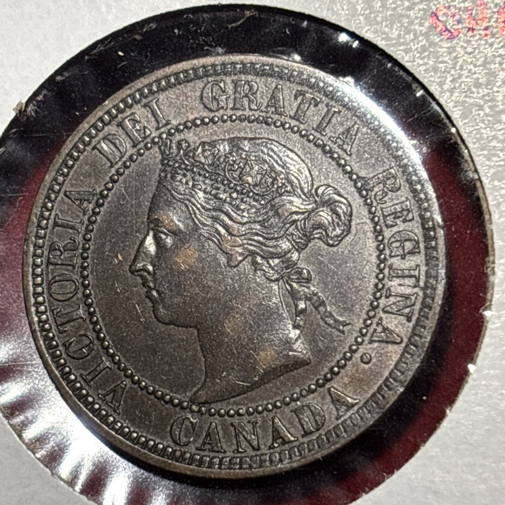 CANADA 1882 H Large Cent Choice AU About Uncirculated