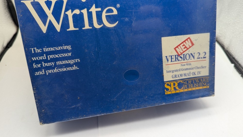 Professional Write Word Processing Software v 2.2 IBM DOS 5.25" Disks VINTAGE