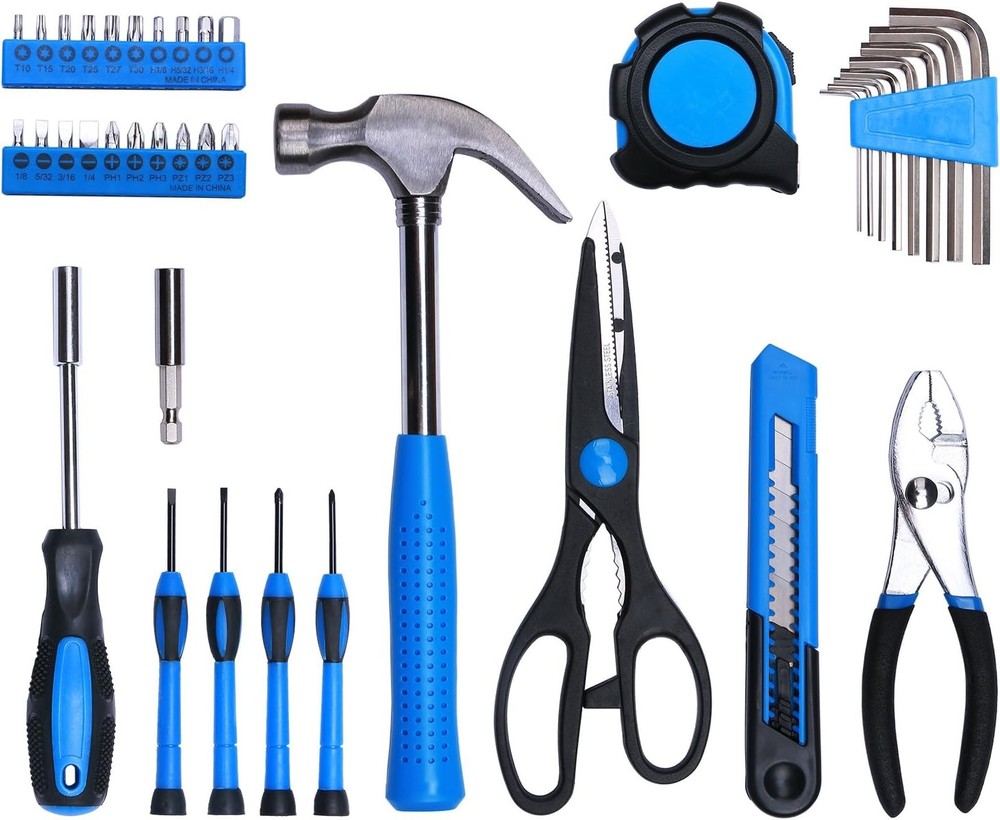 40-Piece All Purpose Household Tool Kit – Includes All Essential Tools for Home,