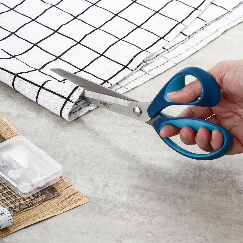 Fabric Sewing Scissors Set All Purpose - Heavy Duty Tailor Shears with Small ...