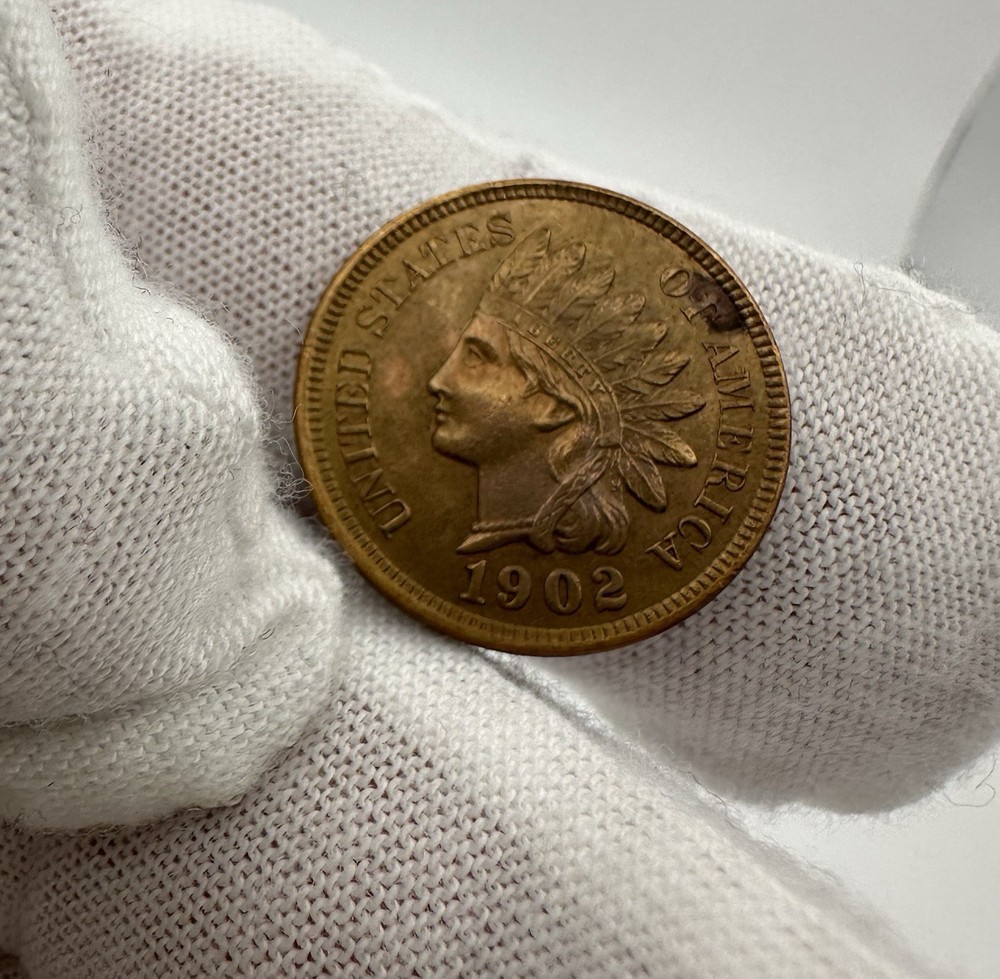 1902 Indian Head Cent Penny,, Solid Gem BU++
