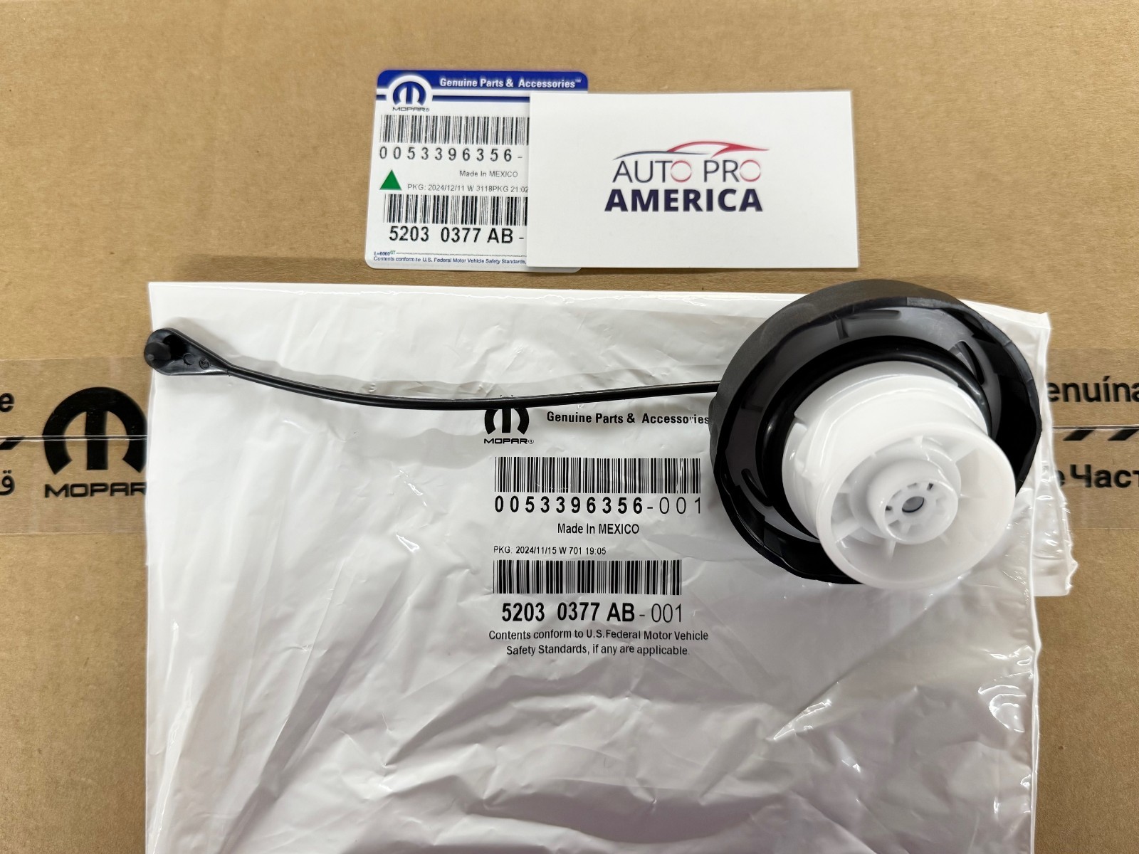 Non-Locking Fuel Filler Gas Cap W/Tether 1999-2022 Jeep Dodge Chrysler OEM MOPAR