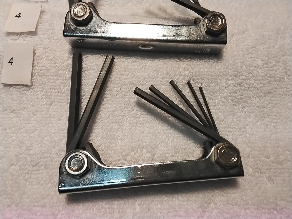 3pc FOLDING HEX KEY SET SAE