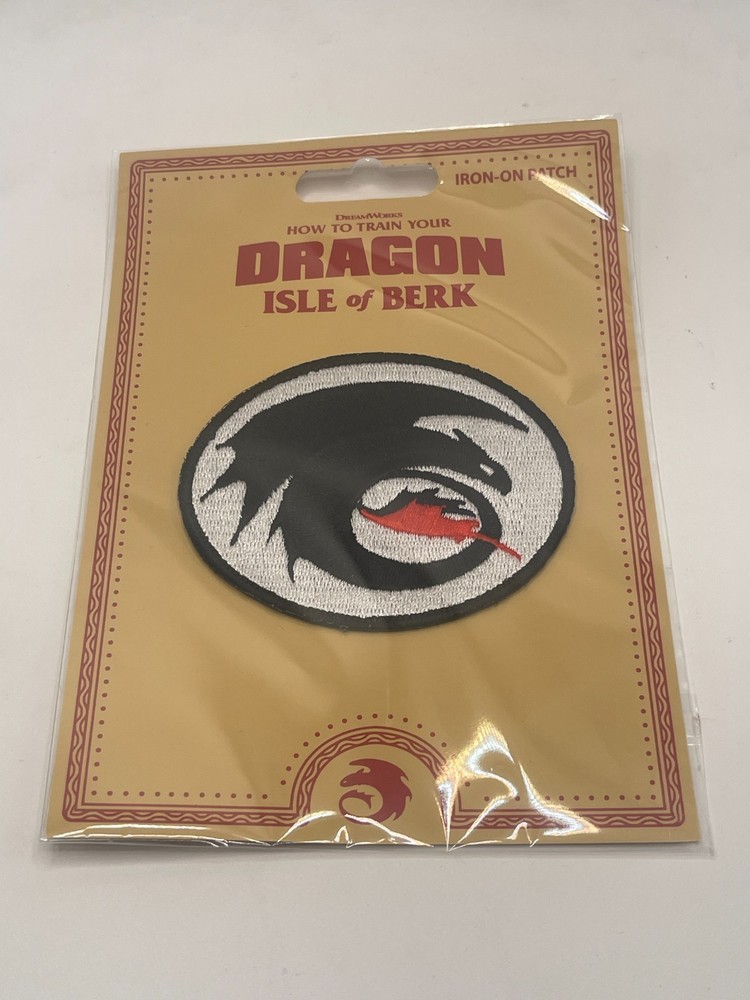 Universal Epic How Train Your Dragon Toothless Stylized Red Tail Iron-On Patch