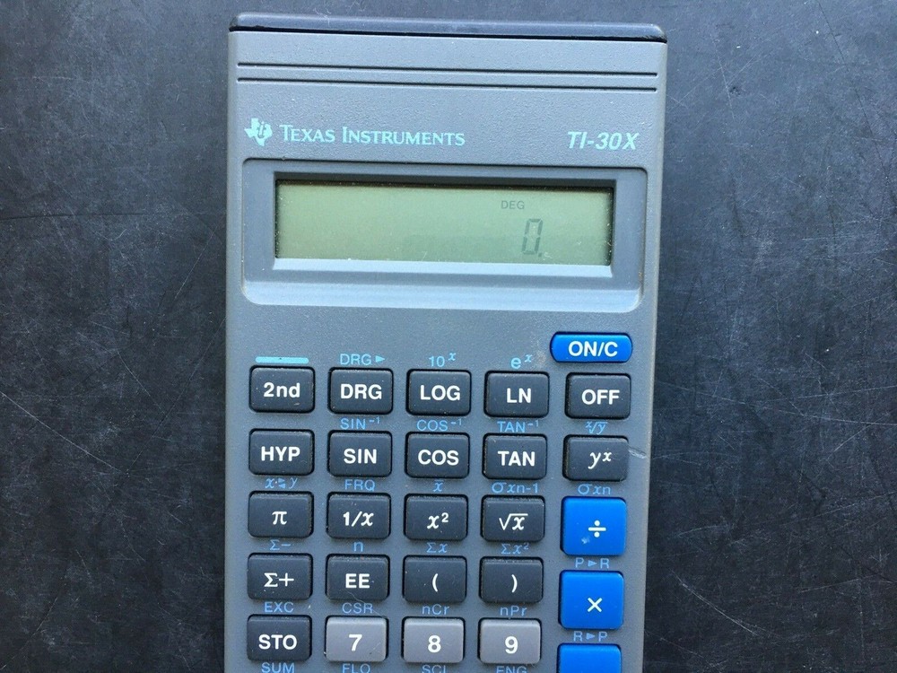 TEXAS INSTRUMENTS TI-30X Scientific Calculator w/ Cover Works