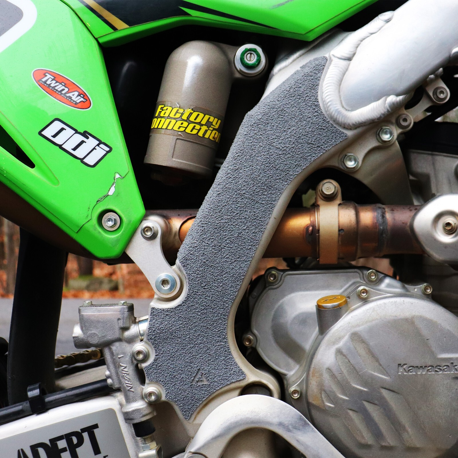 Gray Rubberized HIGH TACK Dirt Bike Grip Tape Material │ 14" x 11" Blank Sheet