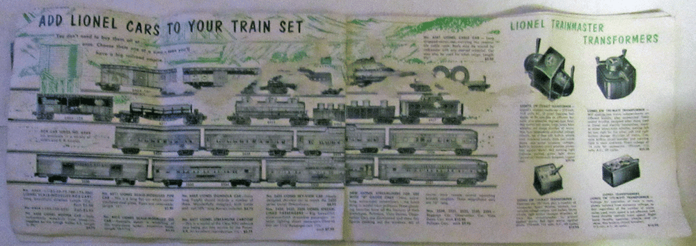 1954 LIONEL TRAIN CATALOG