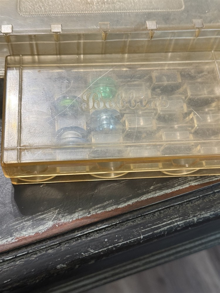 Vintage Sewing Bobbin Storage Cases And Tidee Maid Thread Box Plastic