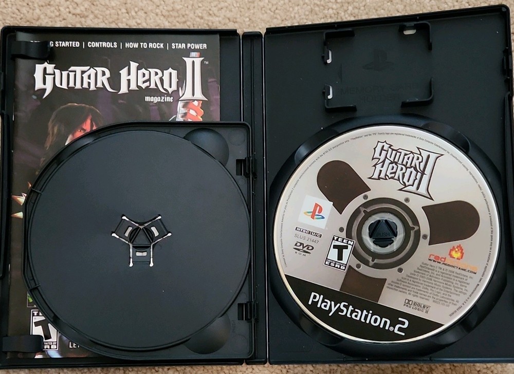 RedOctane Activision Guitar Hero PS2 Bundle with Games & Guitar Controllers