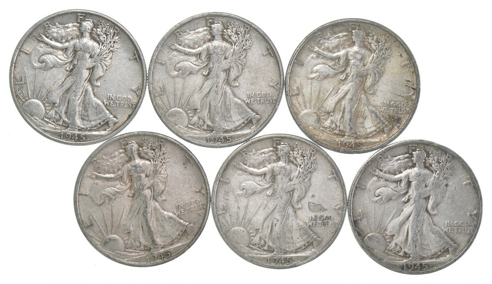 1945-S XF Walking Liberty Half Dollar