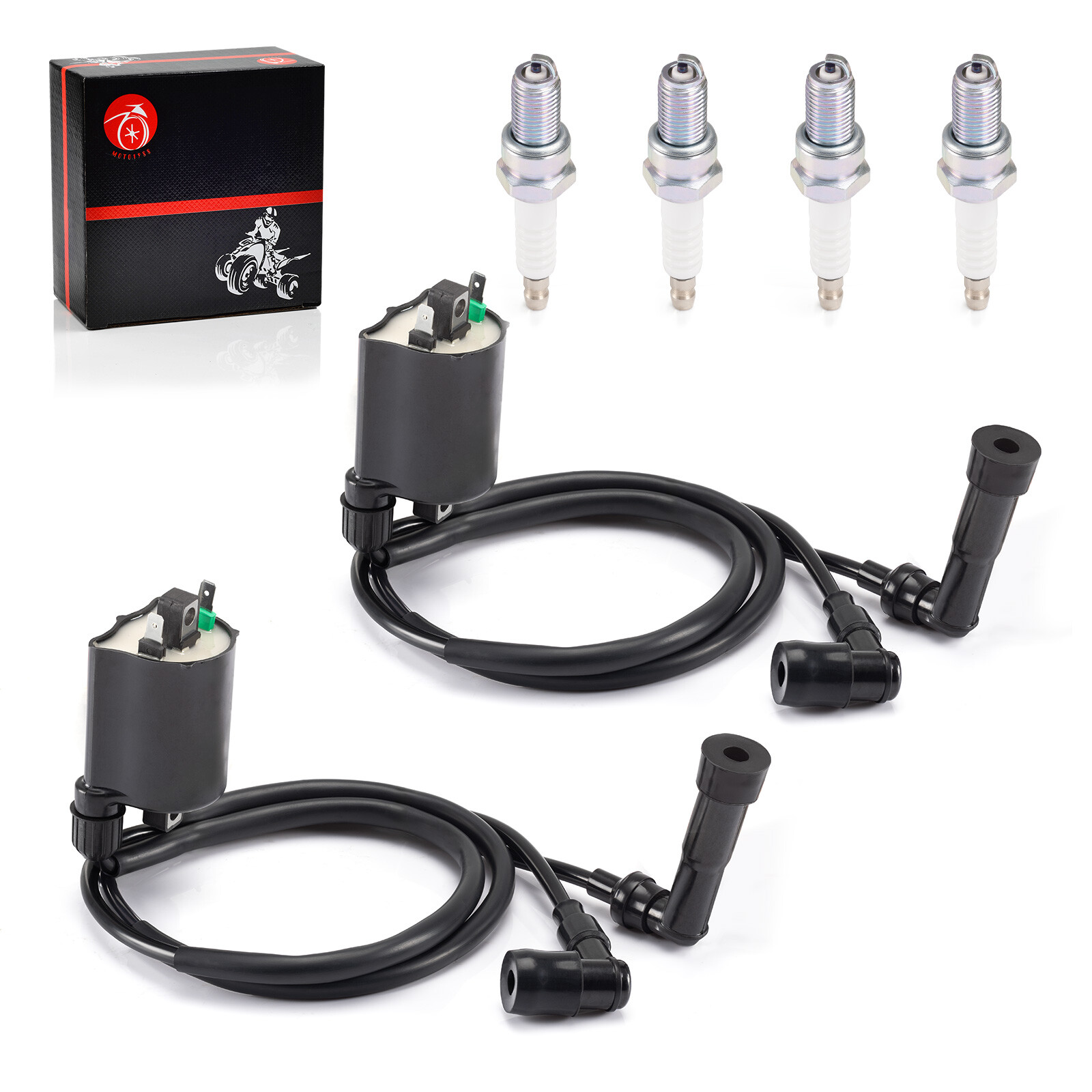 Ignition Coil & Spark plug For Kawasaki VN1500 Vulcan 1500 Classic 1996-2008