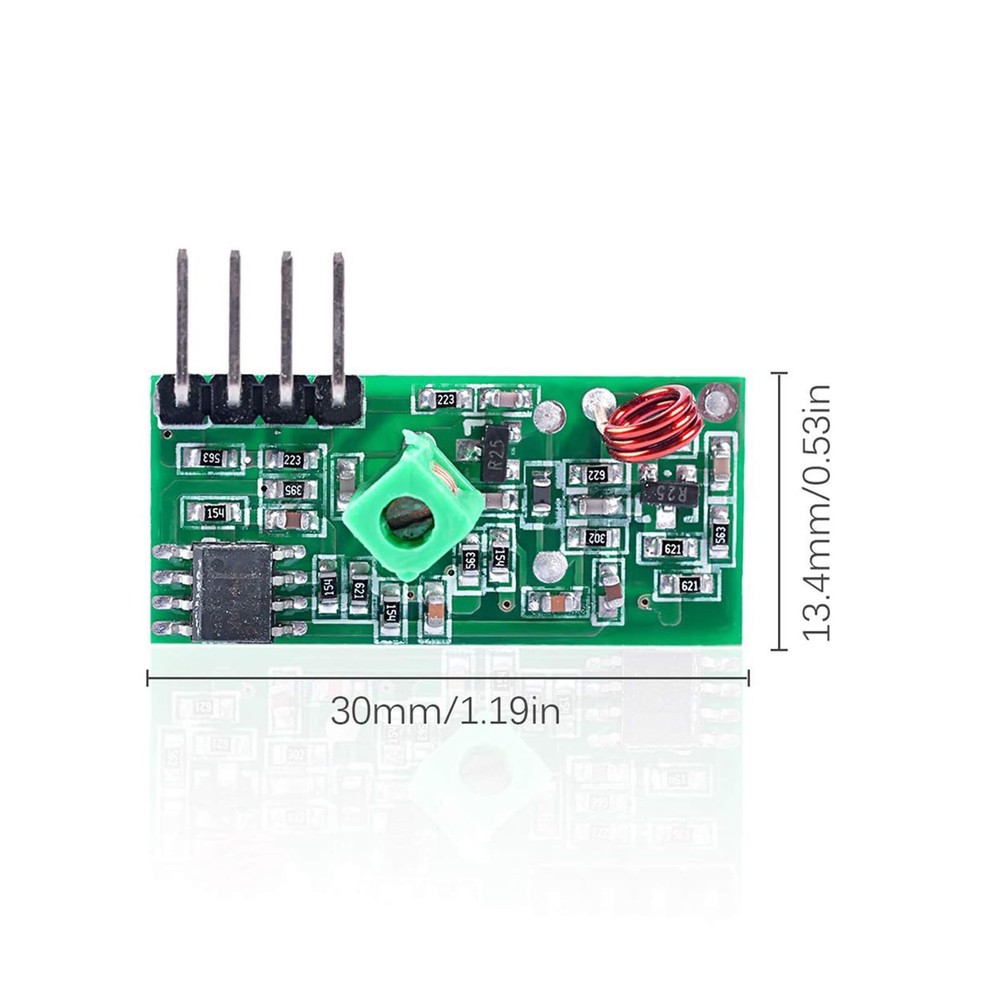 5 Sets 433M Transmitter Receiver Kit High Frequency RF Module Burglar Alarm