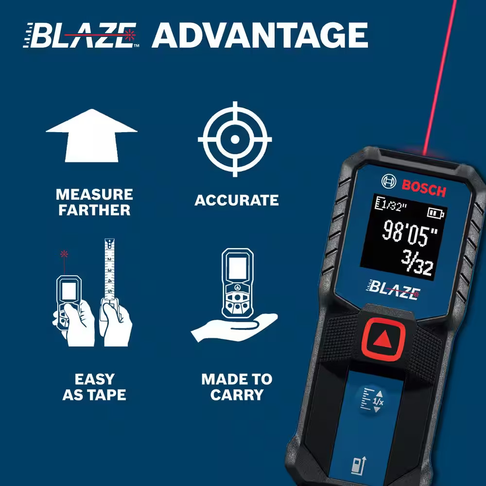 BLAZE 100 Ft. Laser Measure (3-Pack)