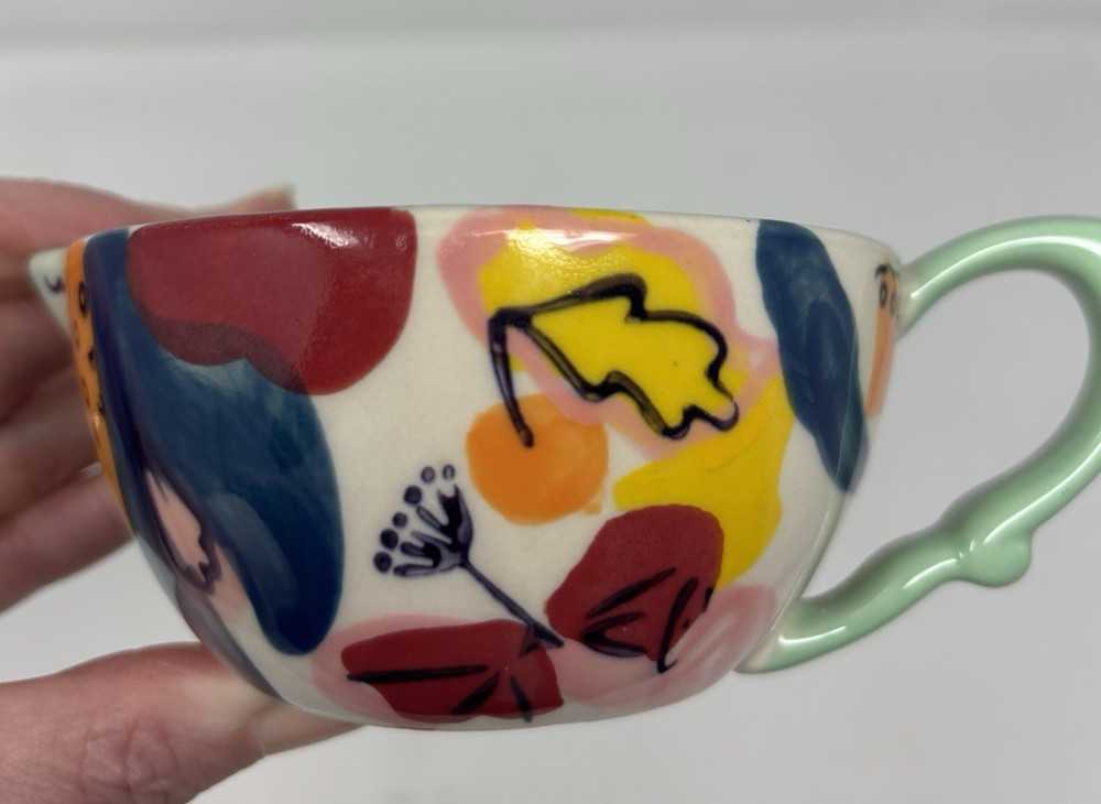 Anthropologie Hand Painted Stoneware Measuring Cup Replacement