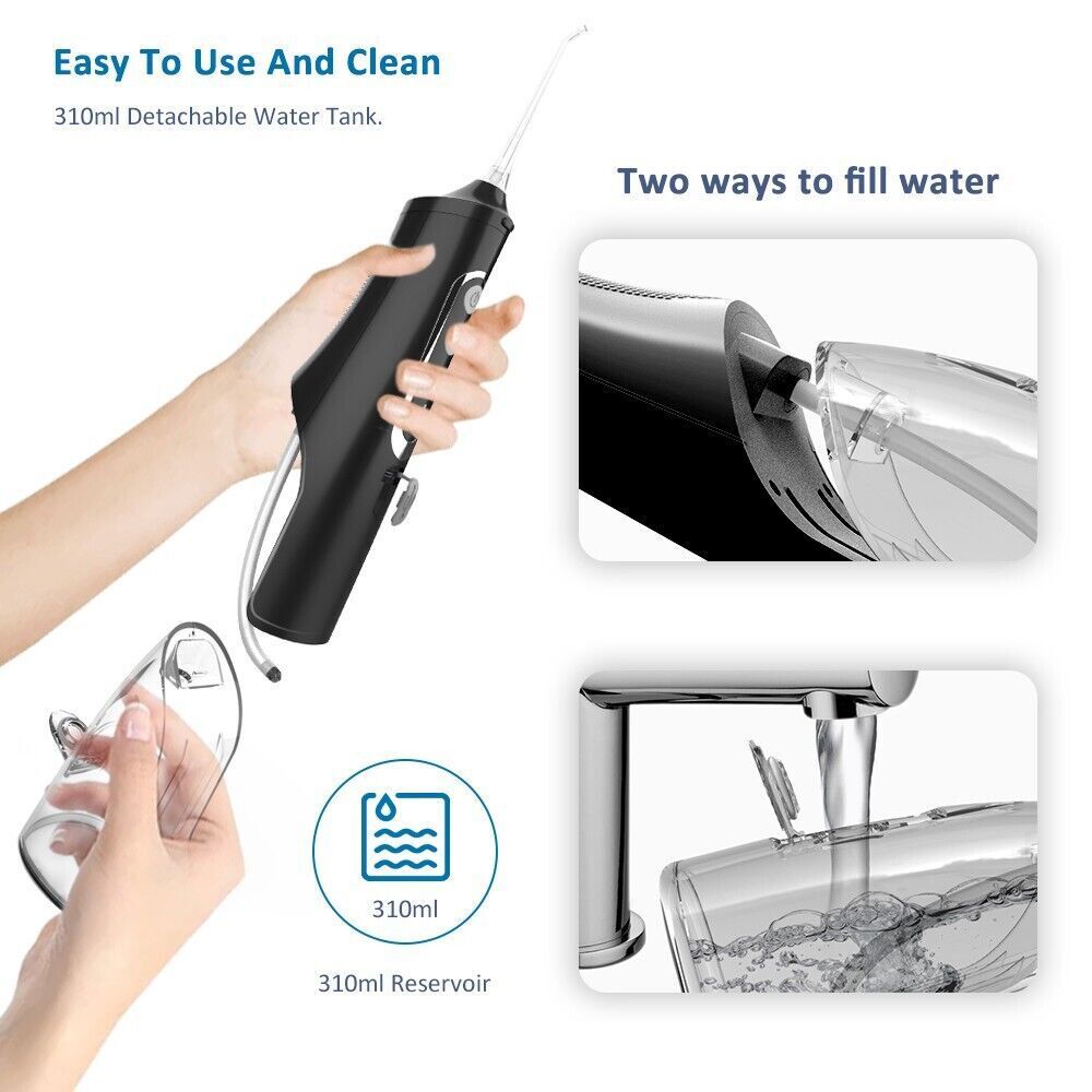 Cordless Water Flosser Dental Oral Irrigator Travel Teeth Cleaner Floss Pick NEW