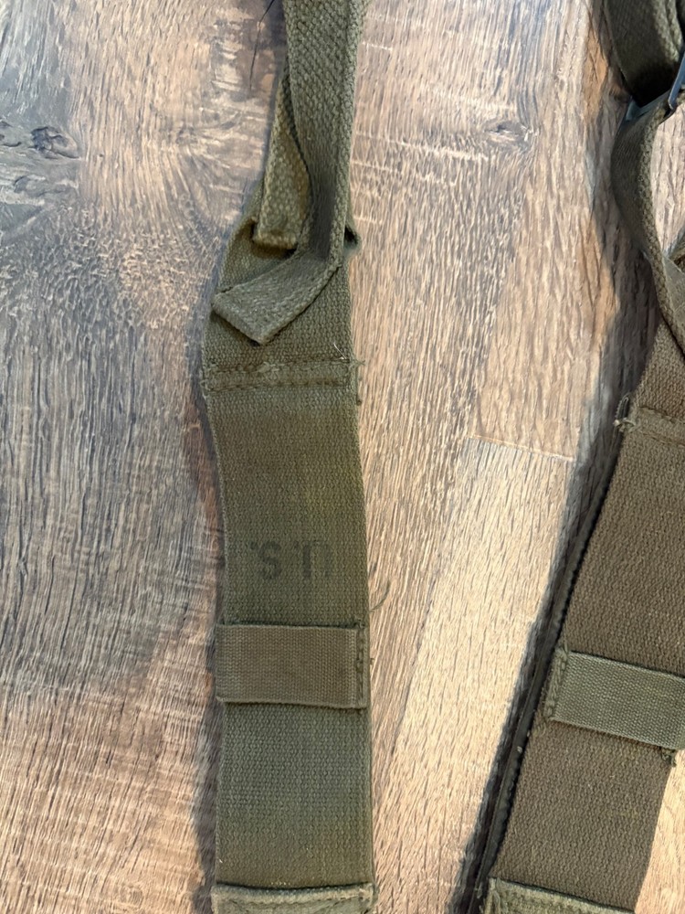US Army M1945 Combat Field Pack Suspenders WWII