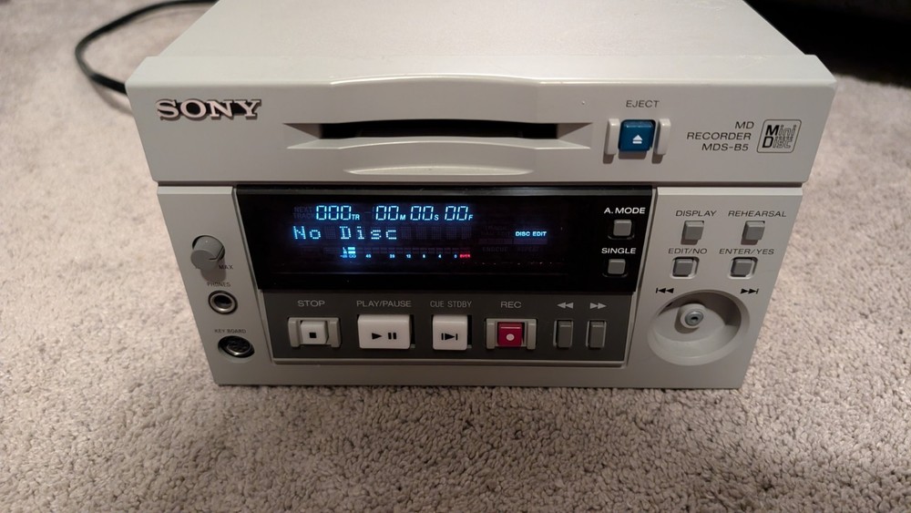 SONY MD RECORDER MDS-B5 Mini Disk Player Recorder