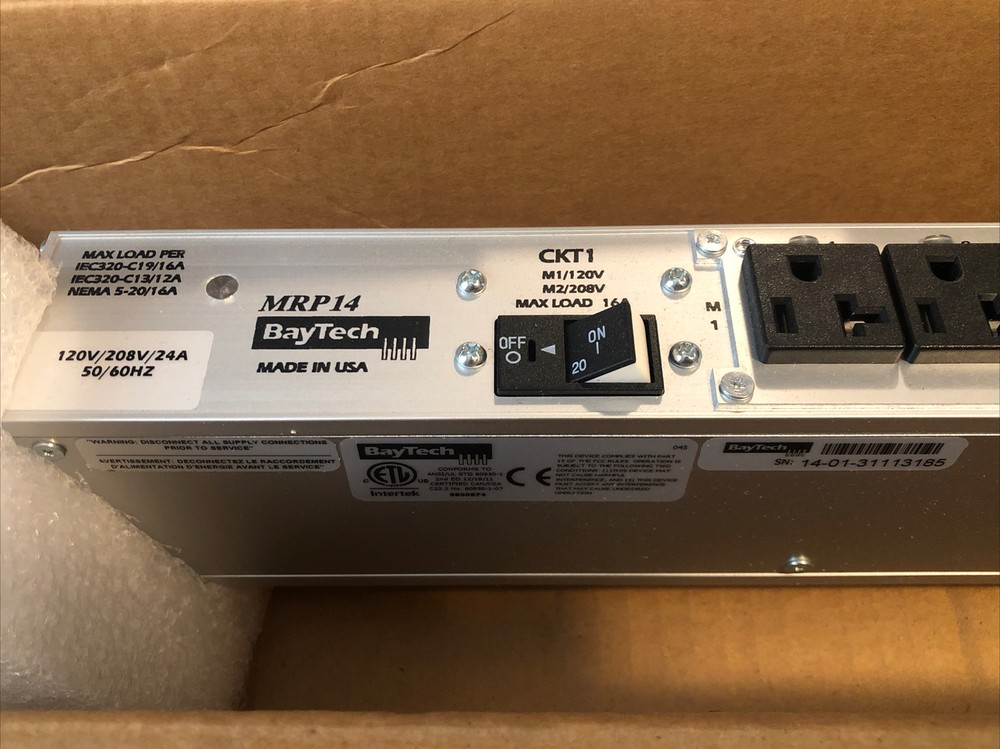 Baytech MRP14.02.112.314B-25 Network Managed Power Distribution Unit