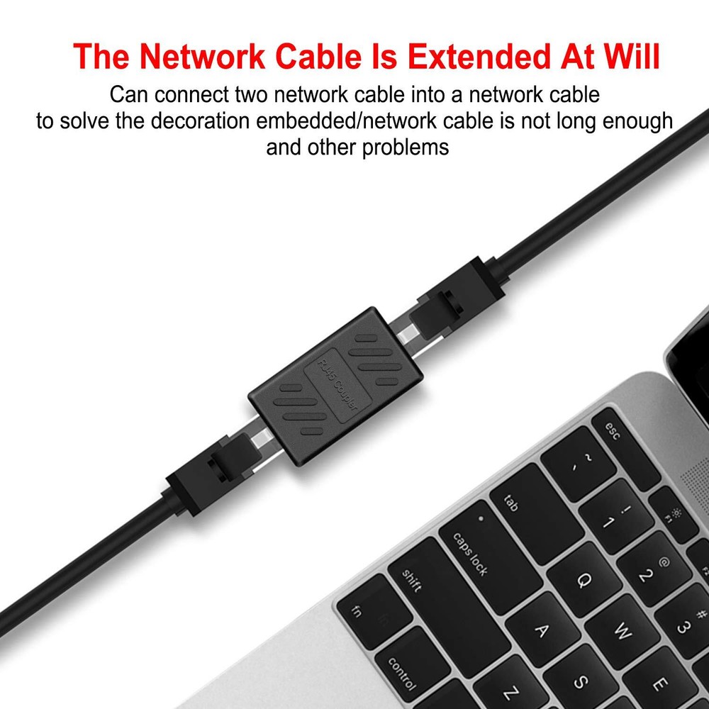 RJ45 network cable connector Plugs Adapters Inline Coupler Networking Adapters