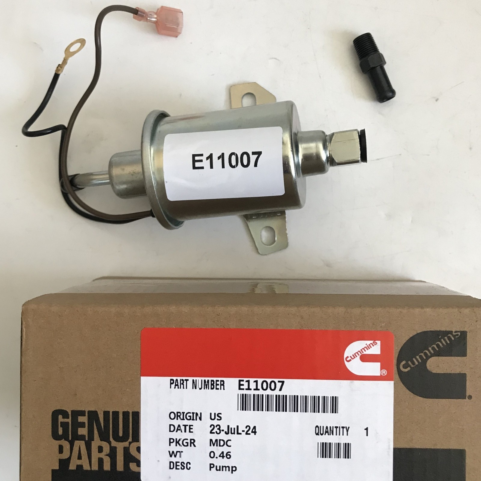 Fuel Pump E11007 For Onan 4000 RV Cummins Generator 4KW Microlite MicroQuiet 12V