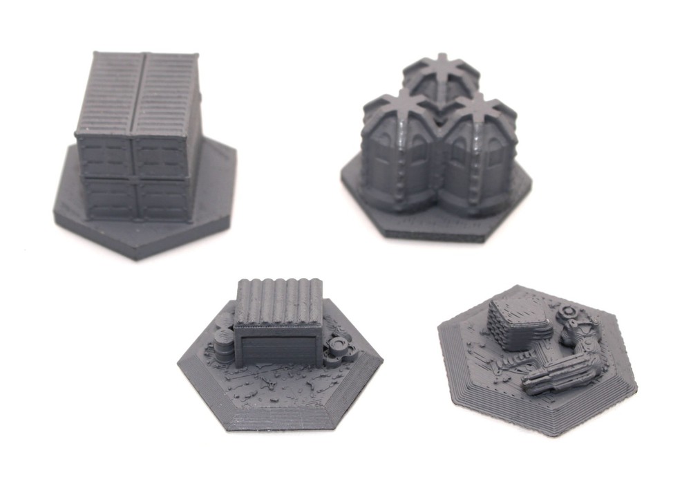 Battletech Terrain Objectives x4 - 3D Printed