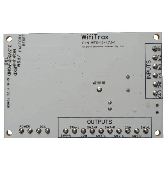 WifiTrax ~ Quad Wi-Fi Universal Switch Machine Controller ~ WFS-47