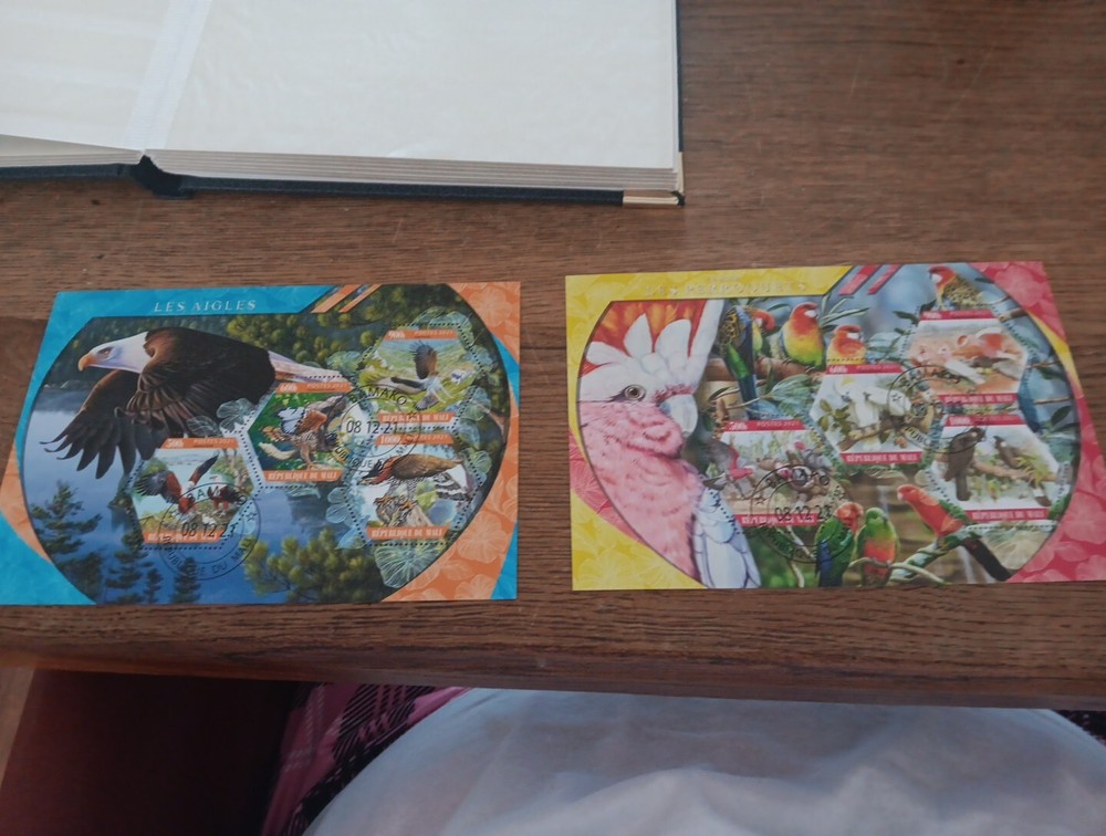 POST STAMPS BLOCK (MBJJ507) REP. DE MALI/ BIRDS