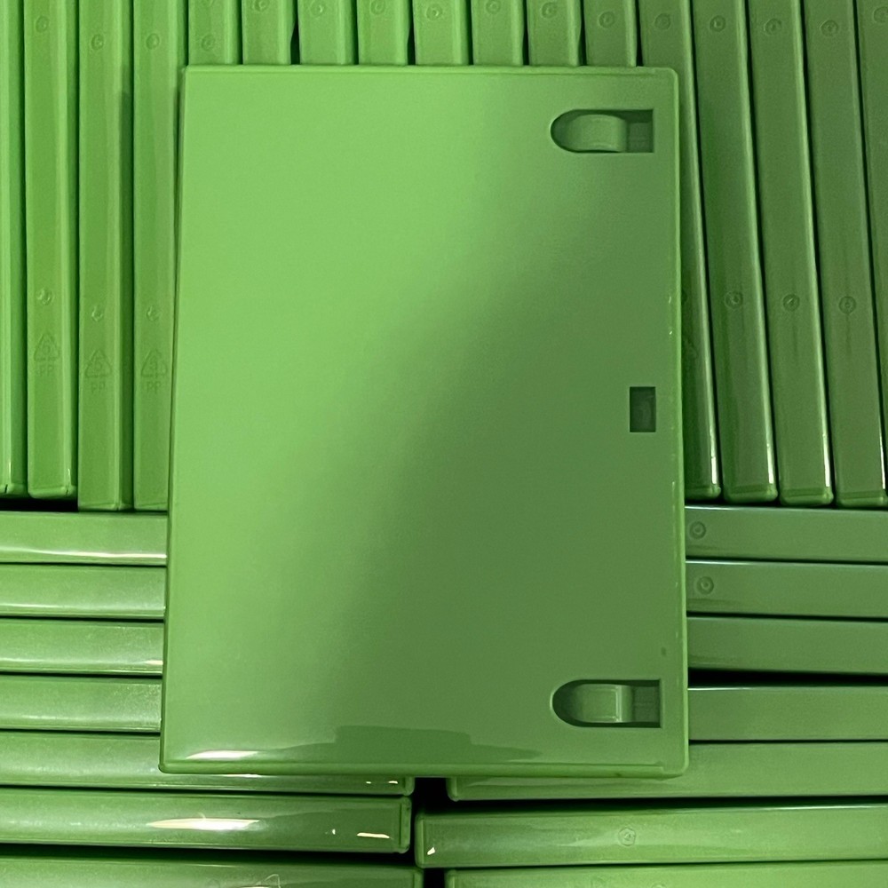 120 STANDARD Solid Green Color Replacement Single DVD Xbox 360 Cases Lot Bulk