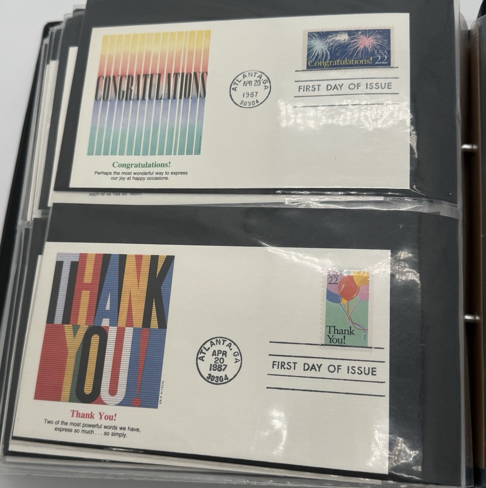 Commemorative First Day Issue Envelope/Postcard Collection Book ￼