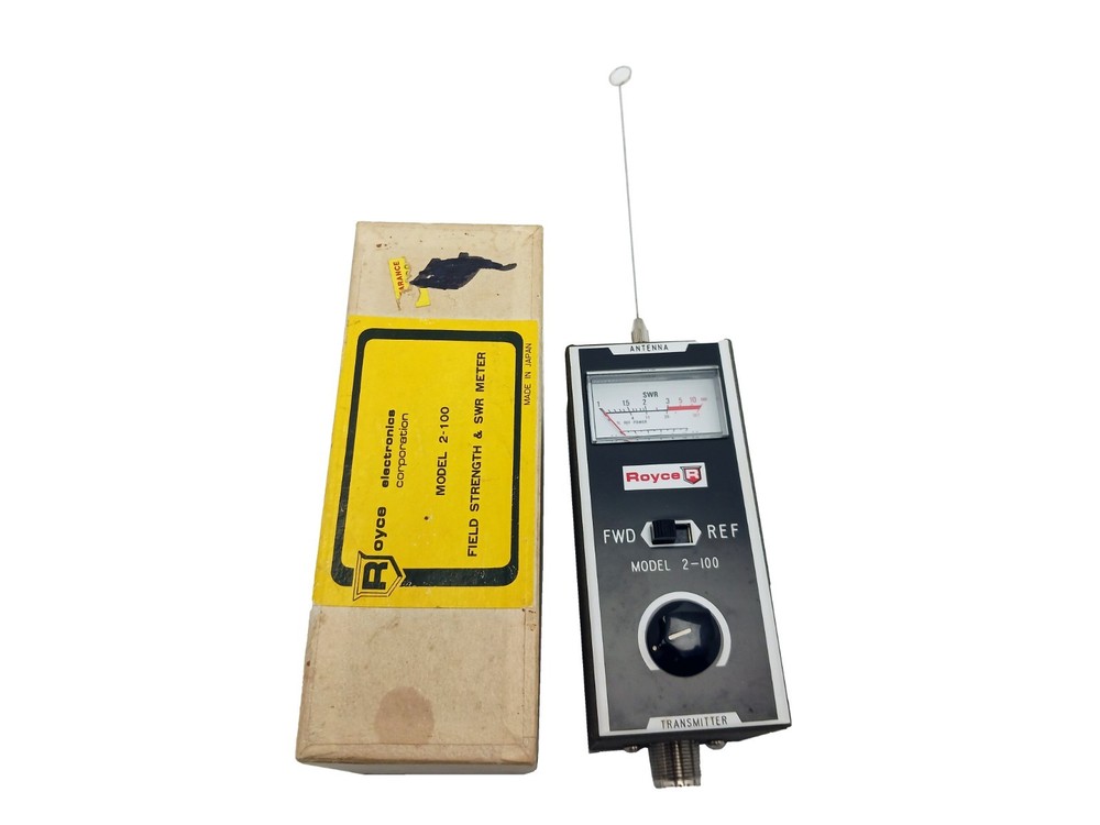 Royce Electronics 2-100 Field Strength & SWR Meter Indicator - WORKS