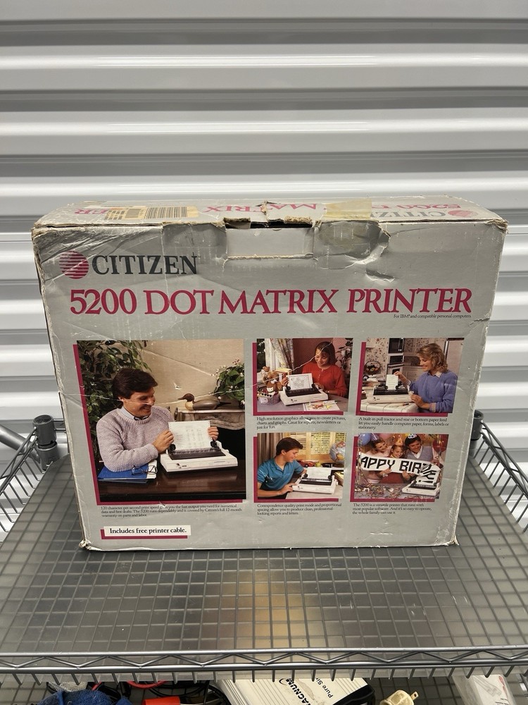NEW Citizen 5200 Dot Matrix Printer IBM Compatible