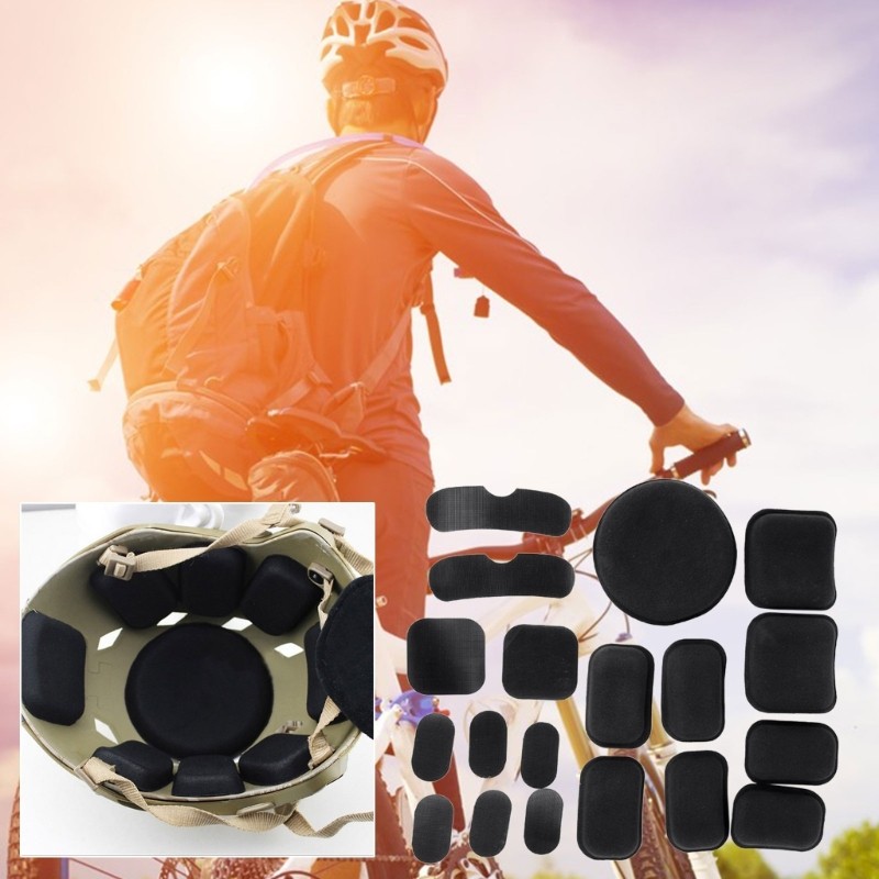 19Pcs Inner Protective Pads Replacement Pad Cushion Mat Set for Helmets