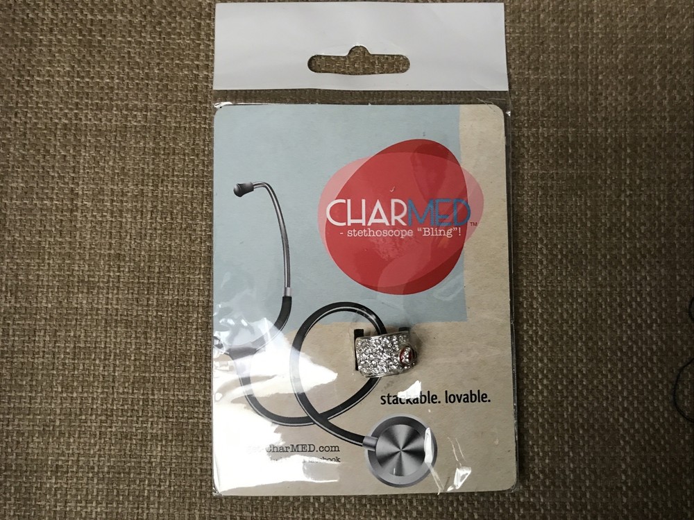 CharMED Stackable Personalize Stethoscope Bling Charm Ladybug NIP