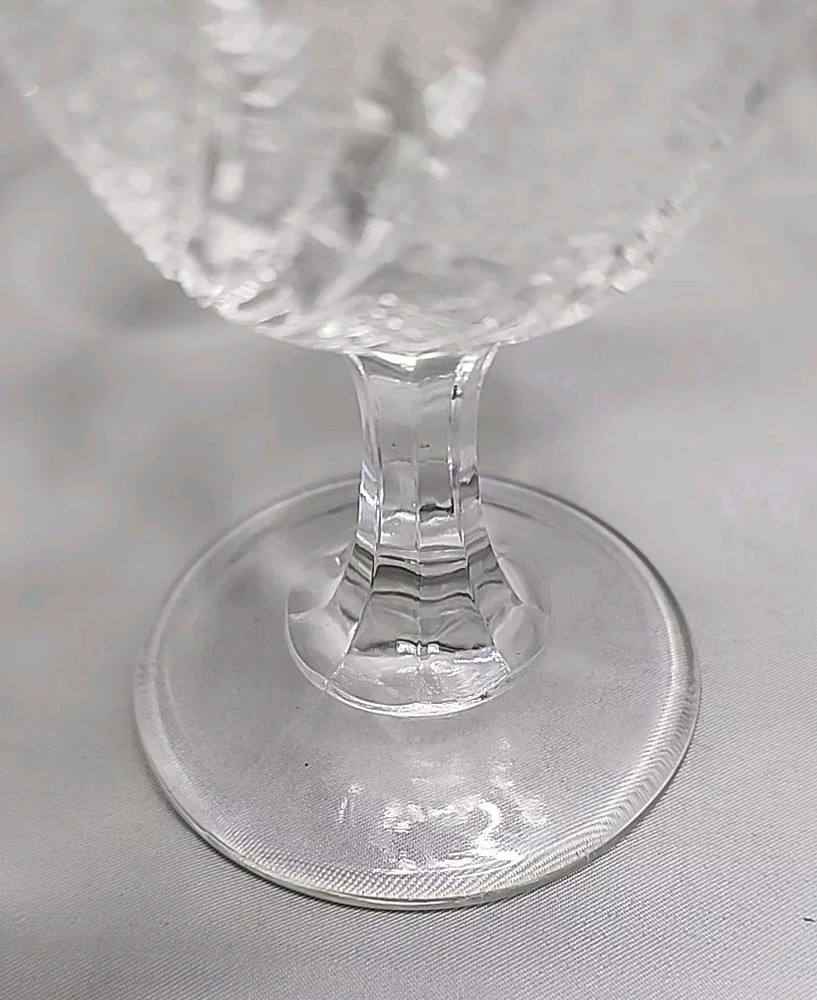 Clear Glass Jelly Compote with Star Pattern Candy Nut Dish Stemware