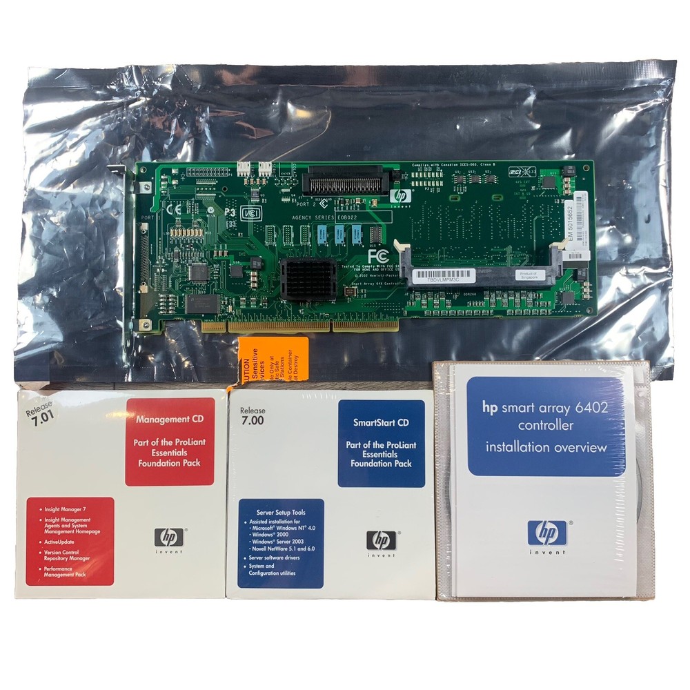 HP Smart Array 6402 Controller PCI 133 Agency Series EOB022 with Disks